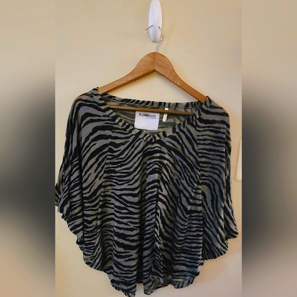 Kowboys of California Animal Print Blouse